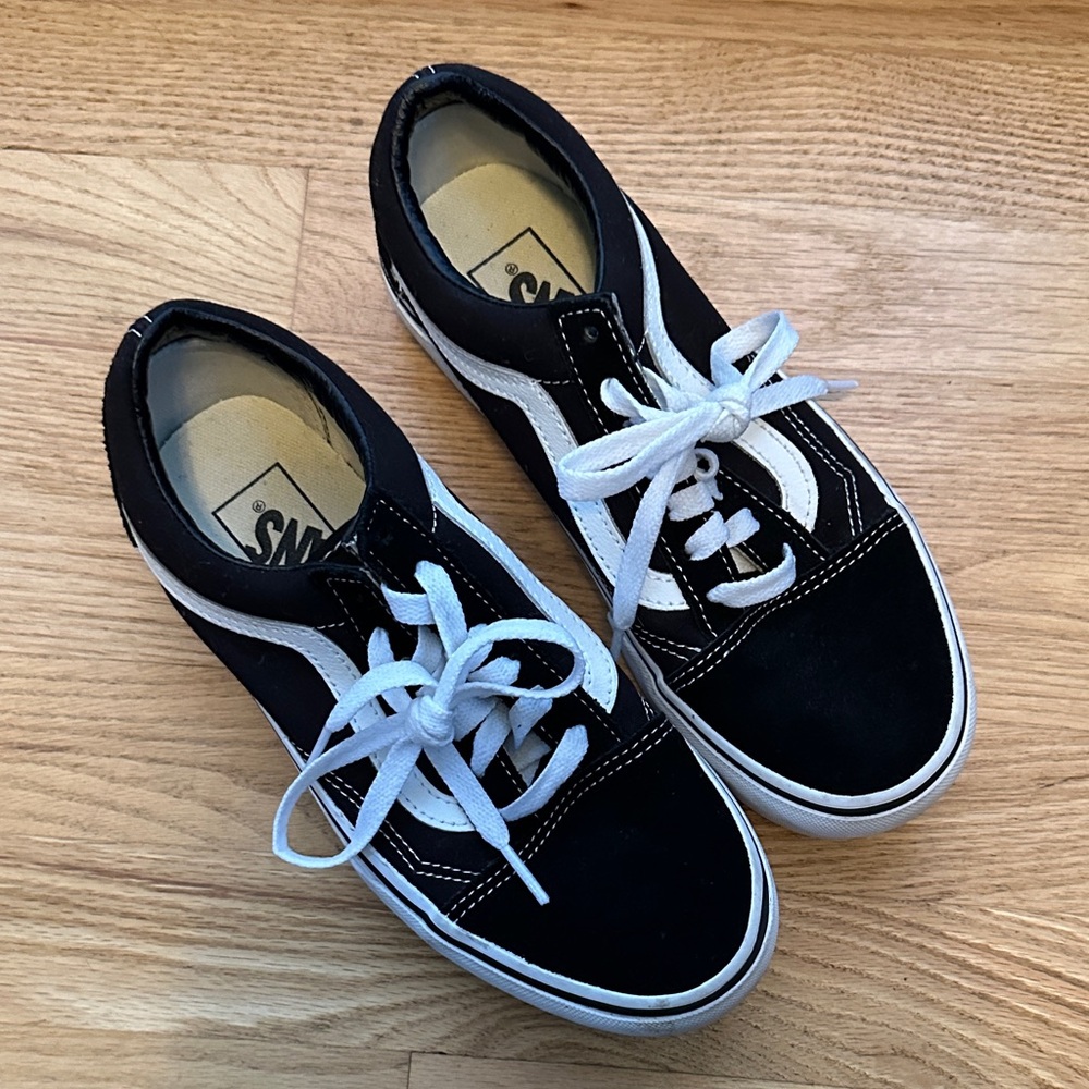 Vans Classic Black and White Sneakers